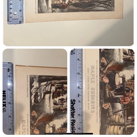 Antique Currier & Ives lithograph - Picture 4 of 4